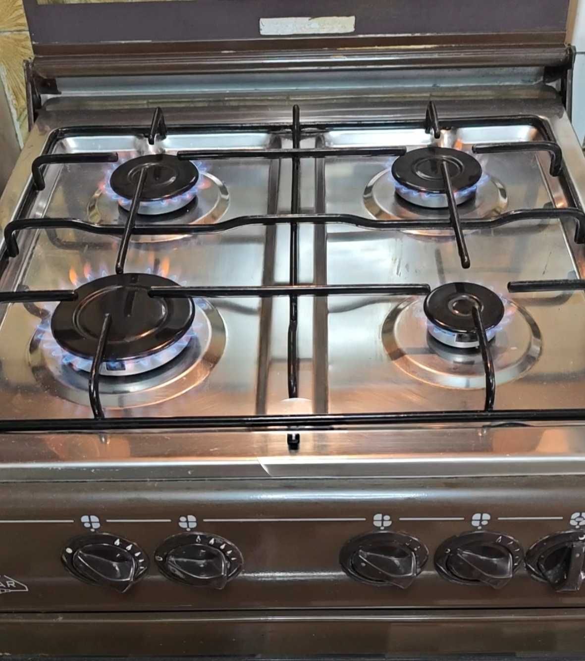 Fogão a Gás Natural de 4 Bicos e Forno