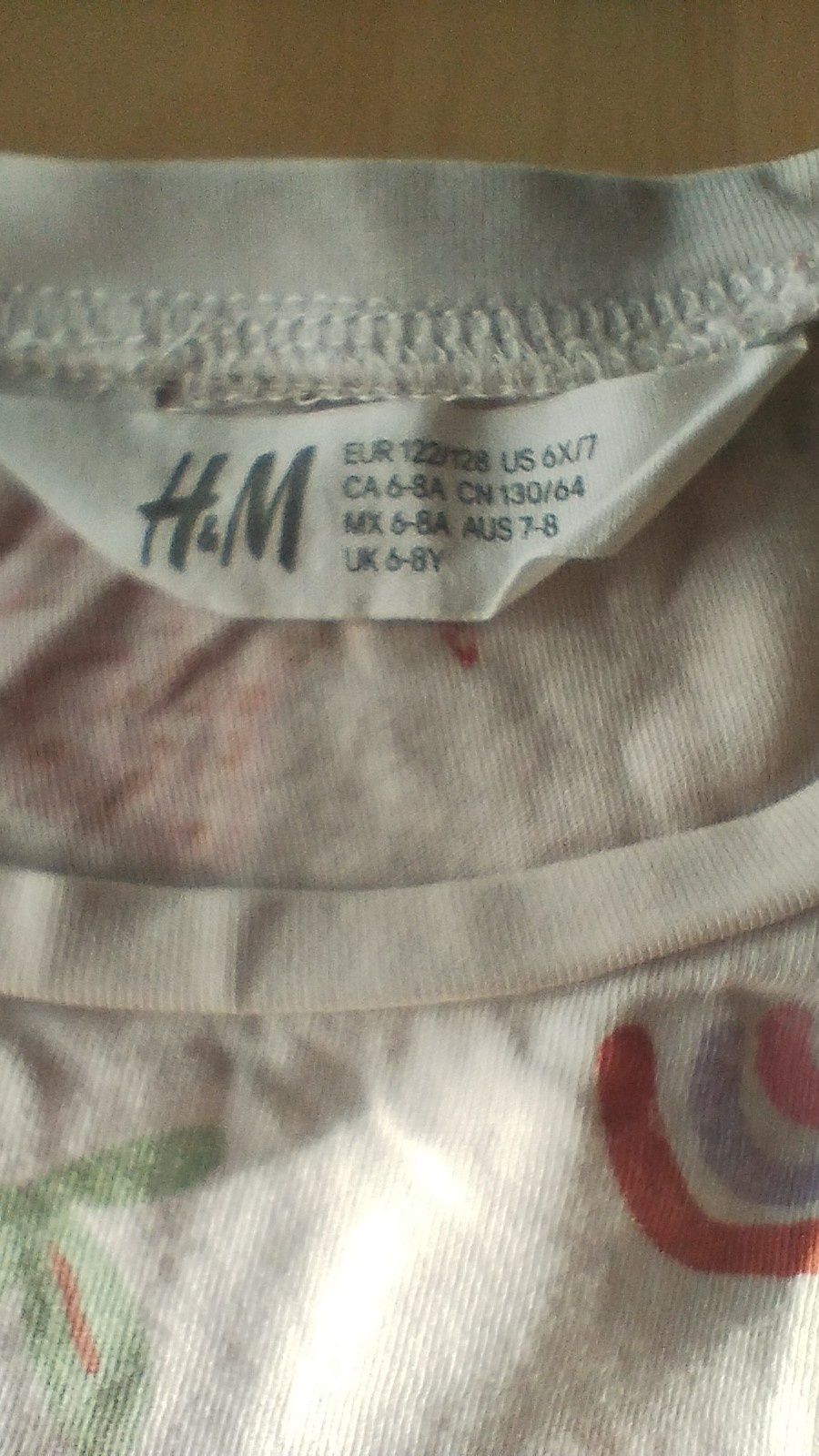 Koszulka dziecięca H&M, rozmiar 122/128 (6-8 lat), dinozaury