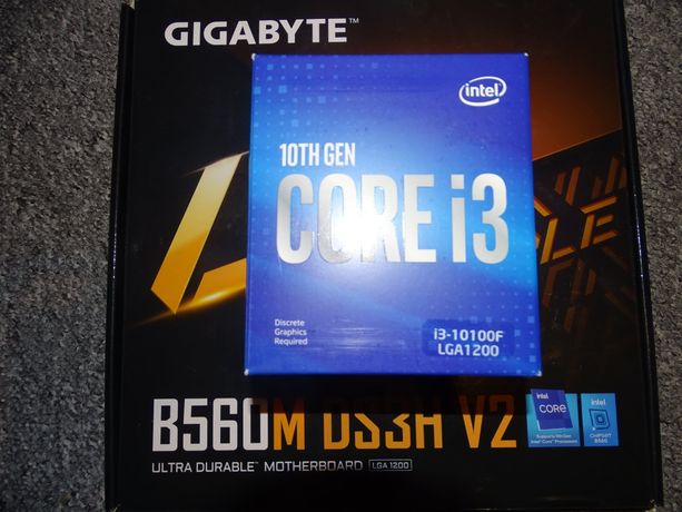 Płyta główna GIGABYTE B560M DS3H V2 + Procesor INTEL CORE i3-10100F