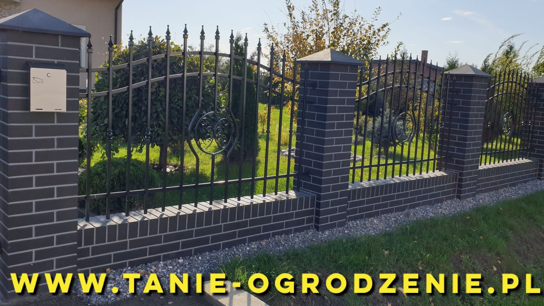 Ala klinkier, imitacja klinkieru, ogrodzenie