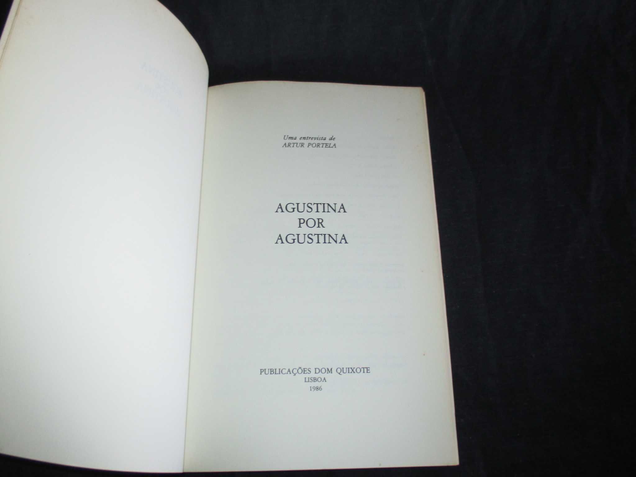 Livro Agustina por Agustina Artur Portela Figuras Dom Quixote