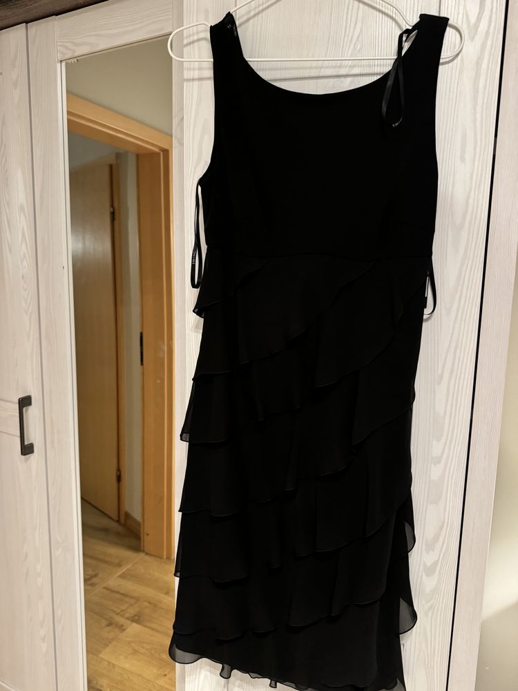 Czarna Sukienka Swing, rozmiar 36