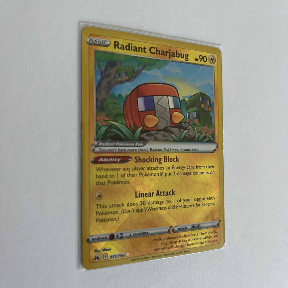 Karta Pokemon Radiant Charjabug Crown Zenith