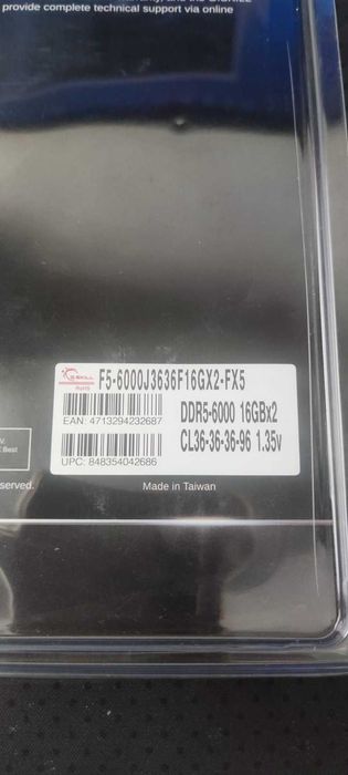 G.Skill Flare X5 DDR5 32Gb 6000MHz (2x16GB) CL36 CL30