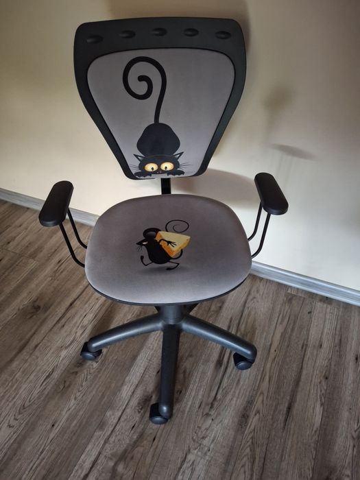 Fotel obrotowy dziecięcy Ministyle Kot i Mysz