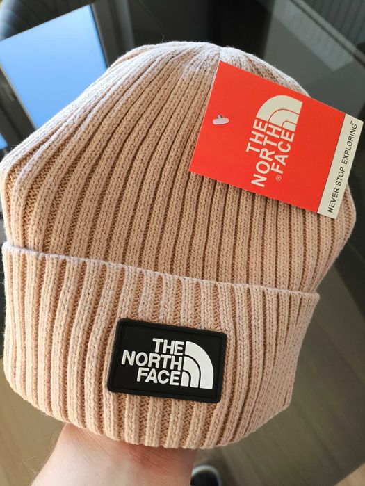 Czapka zimowa The North Face w kolorze beżowym
