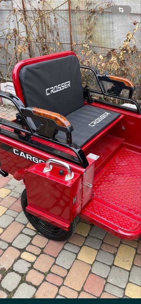 Новинка!!!Трицикл електричний грузовий СROSSER Cargo10 800w