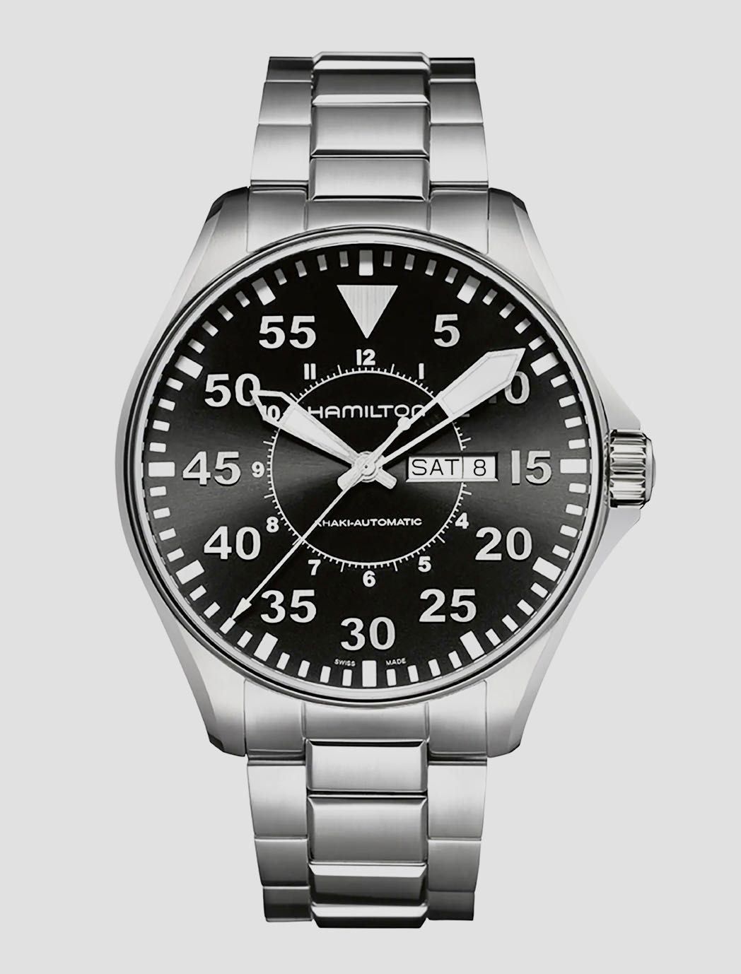 HAMILTON KHAKI AVIATION PILOT DAY DATE AUTO