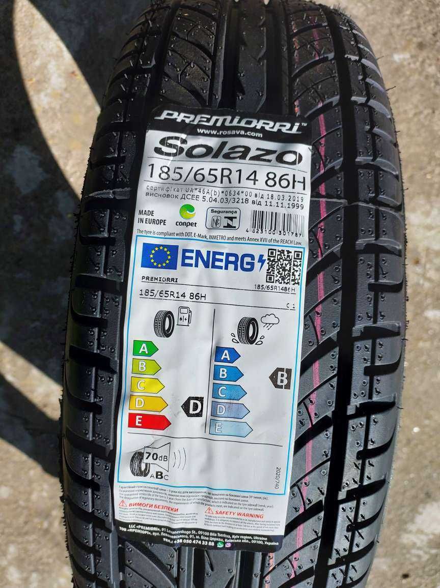 Продам нові 2024р. Шини 185/65R14 86Н Premiorri Solazo, літо 1400 грн.