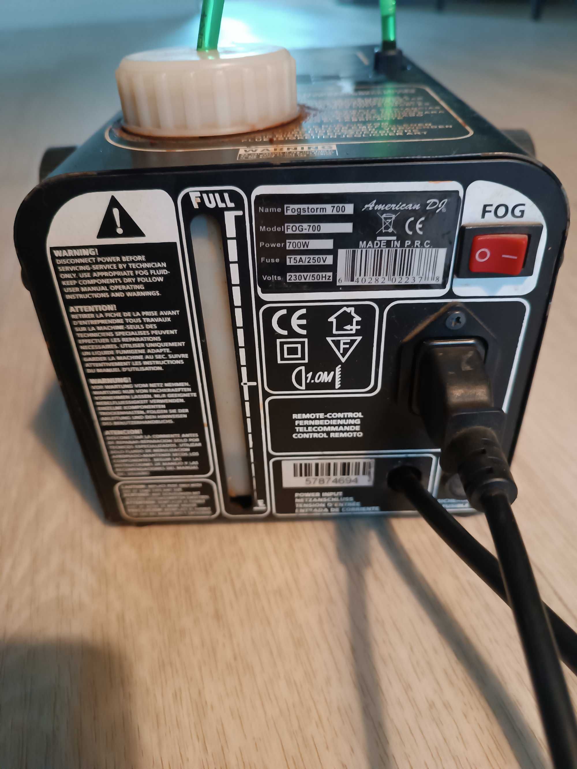 Wytwornica dymu American DJ Fogstrom 700 dymiarka dymownica