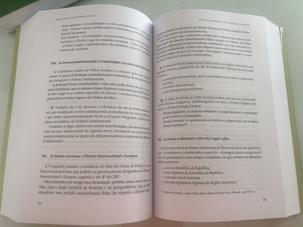 Manual de Direito Constitucional I e II