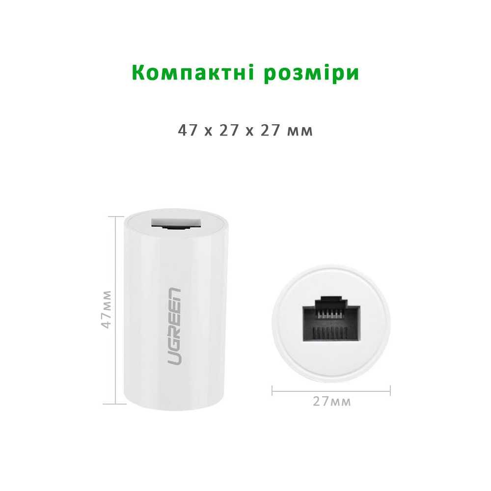 Захисний Ethernet-адаптер від грози Ugreen NW116 (20391)