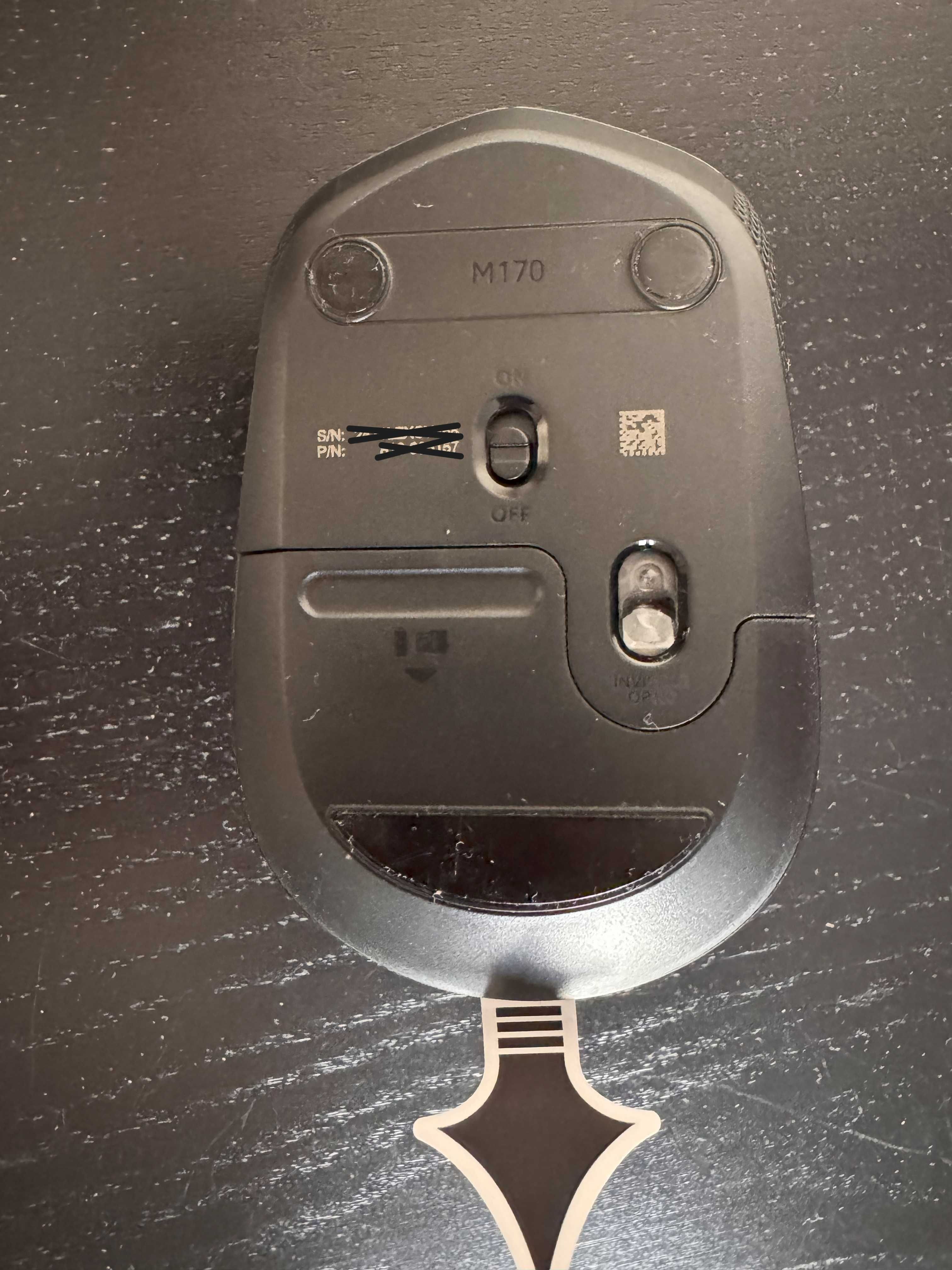 Zestaw klawiatura+mysz Logitech bezprzewodowy odbiornik USB