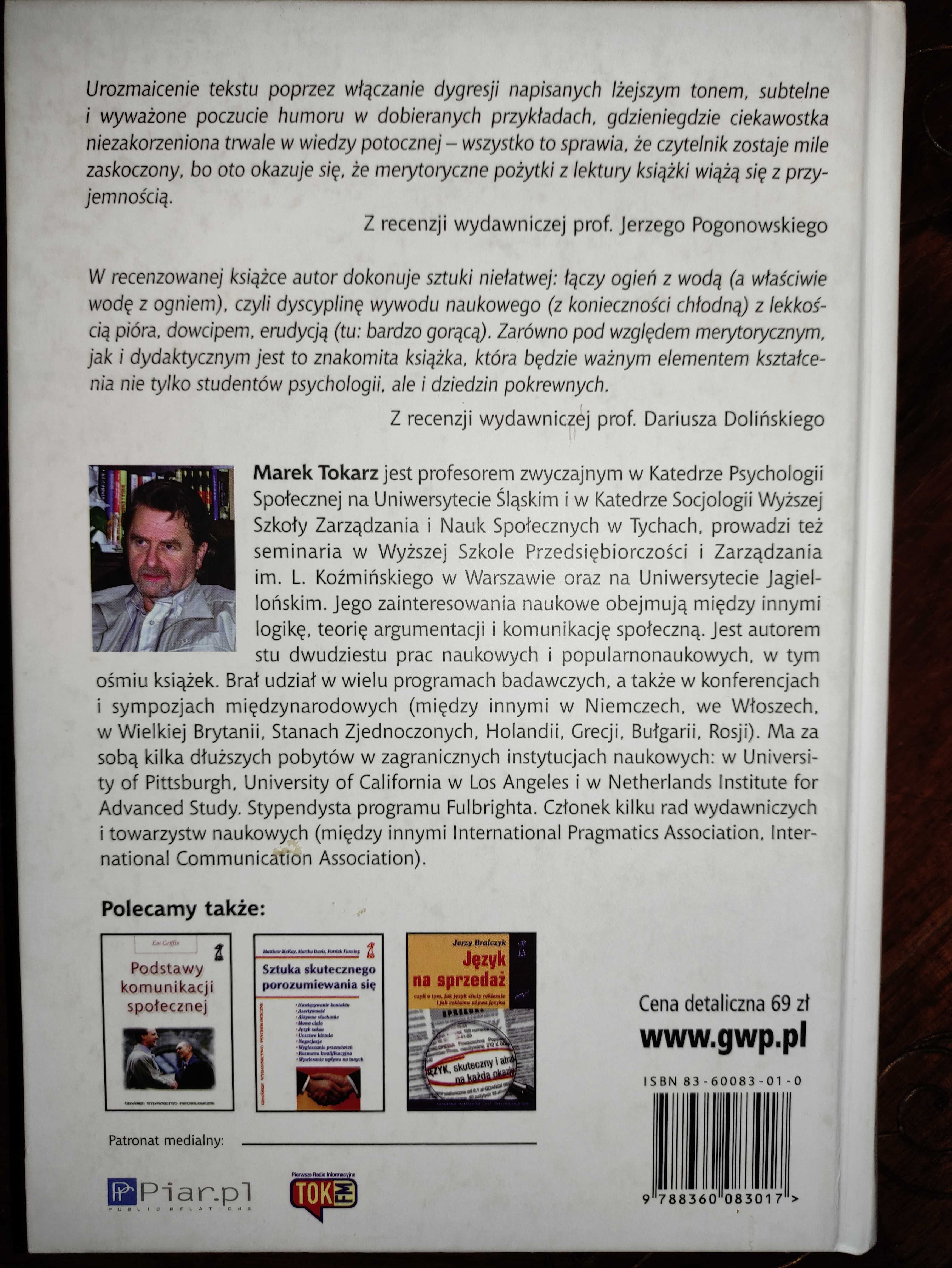 Argumentacja Perswazja Manipulacja - M. Tokarz