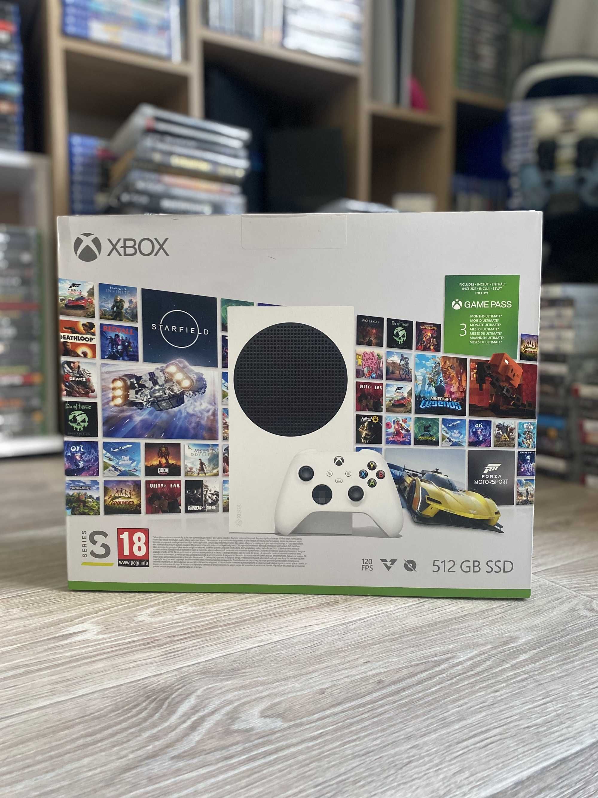 Xbox Series S +Game Pass, нова, запакована, гарантія