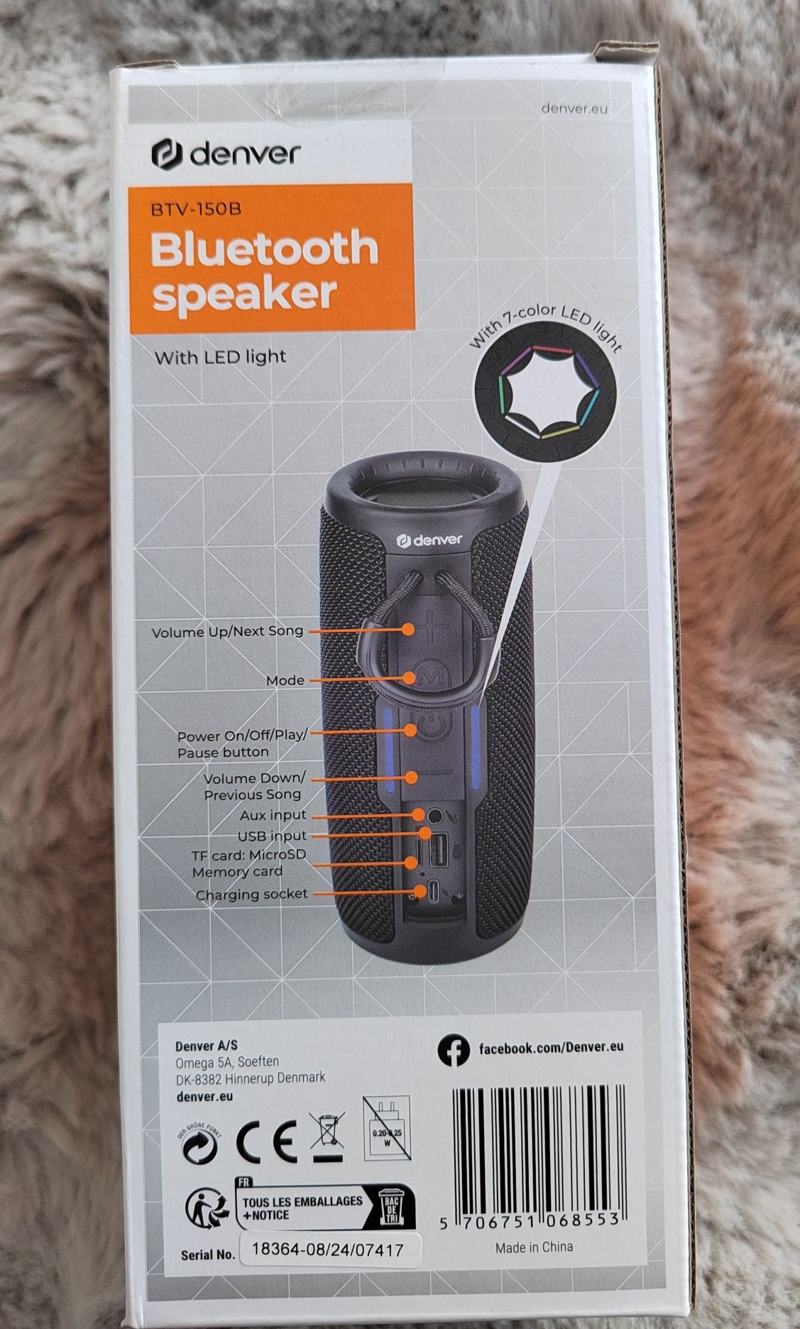 Głośnik bezprzewodowy Denver BTV-150B