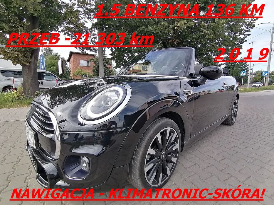 MINI Cooper 1.5 BENZYNA136KM!21tyśkm!NAVI!klimatronic!skóra!bogata wersja! StanBDB