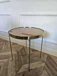 Stolik kawowy GLAMOUR * złoty * GOLD * Lucea 40cm* Loft * skandynawski