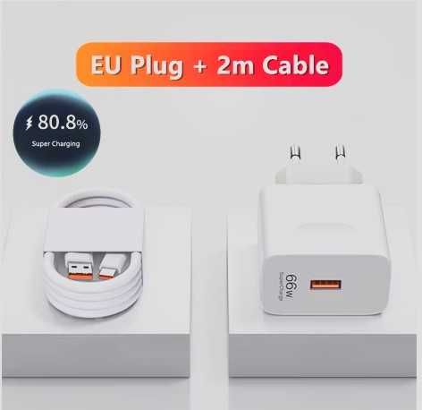 6A 66W Super szybka ładowarka typu C Kabel 1m huawei honor
