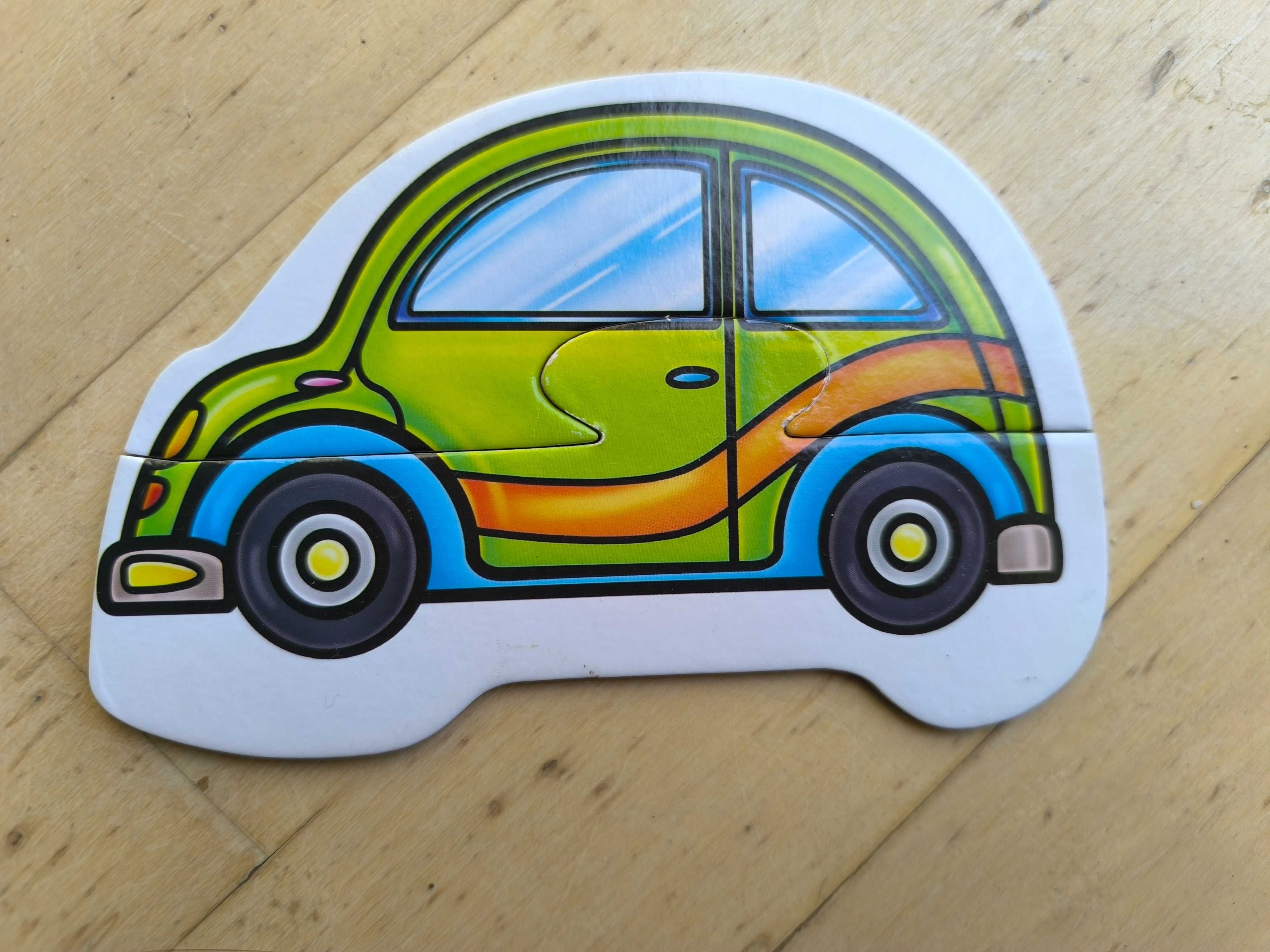Puzzle dla maluszków samochodziki - kompletne