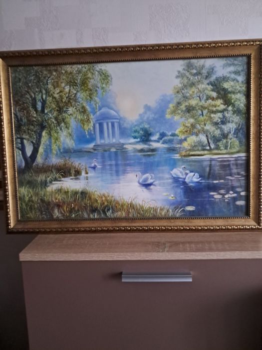 Картина,,. Паркове озеро,,
