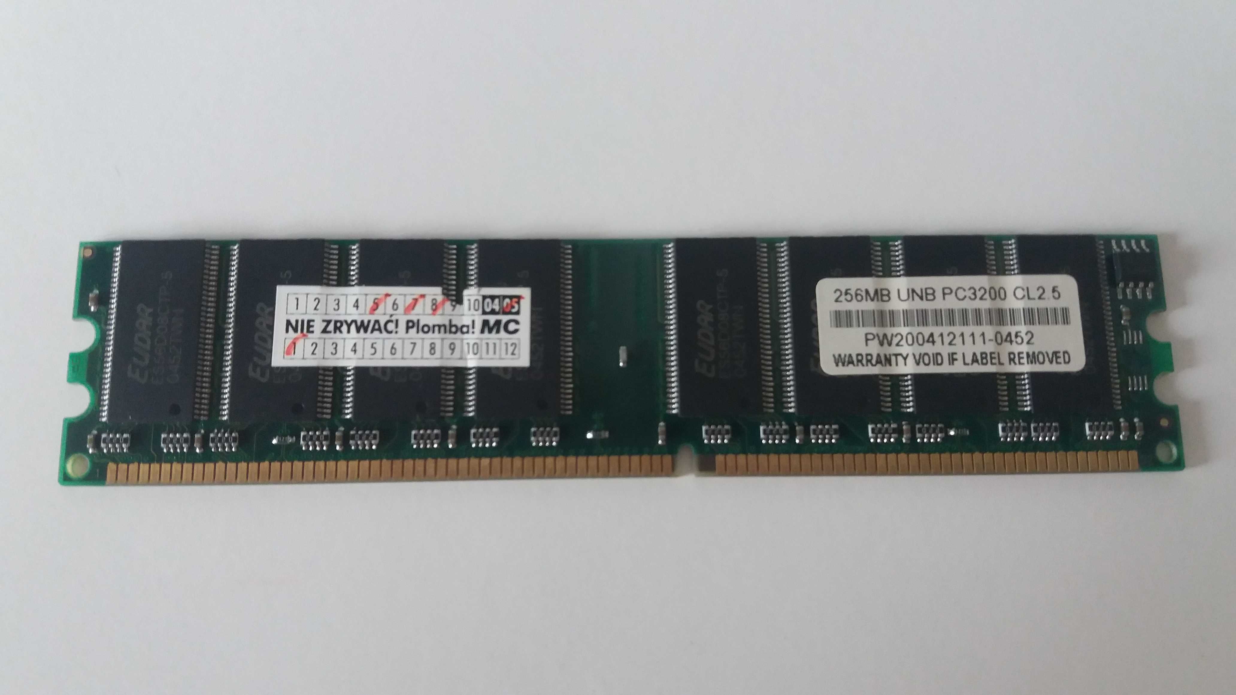 Pamięć RAM 256 do komputera