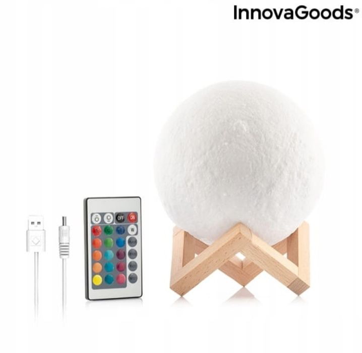 Lampka nocna księżyc LED