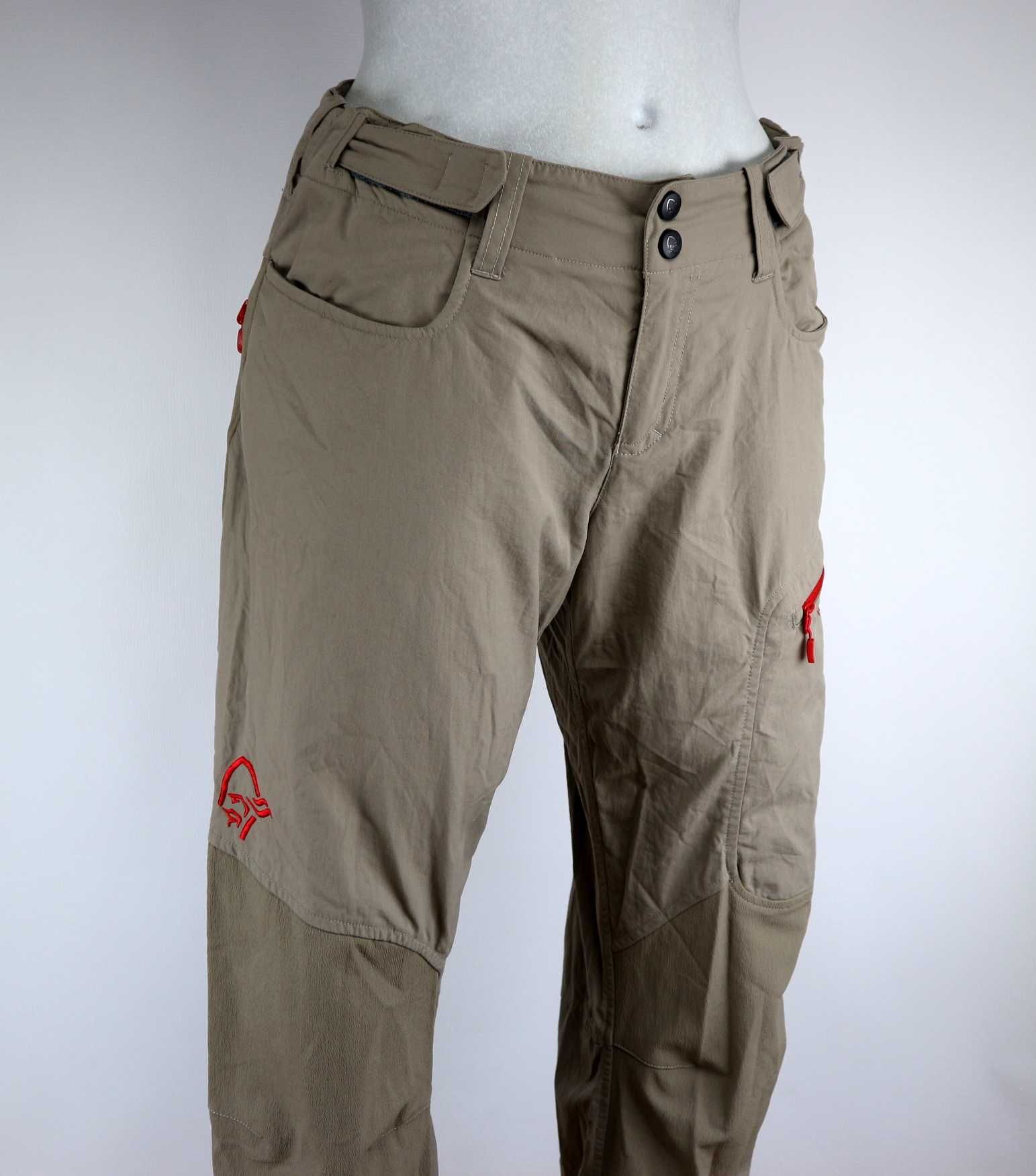 Norrona Bitihorn lekkie hybrydowe spodnie outdoorowe S