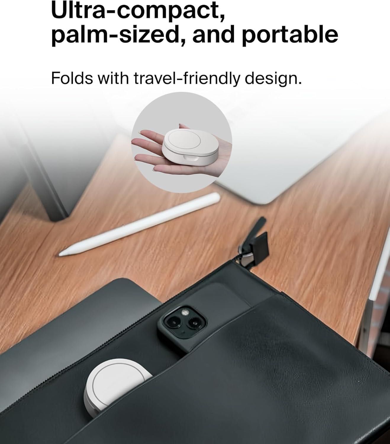 Belkin BoostCharge Pro MagSafe Qi2 15W Зарядна підставка + блок 20 ват