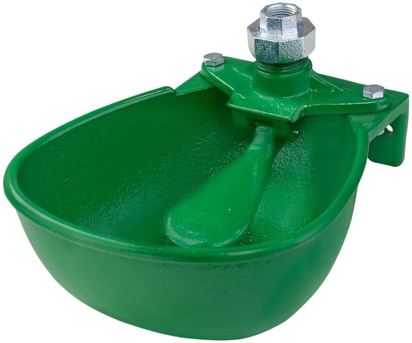 Poidło miskowe żeliwne, typ PM-6, 3L, oliwkowe, Kerbl