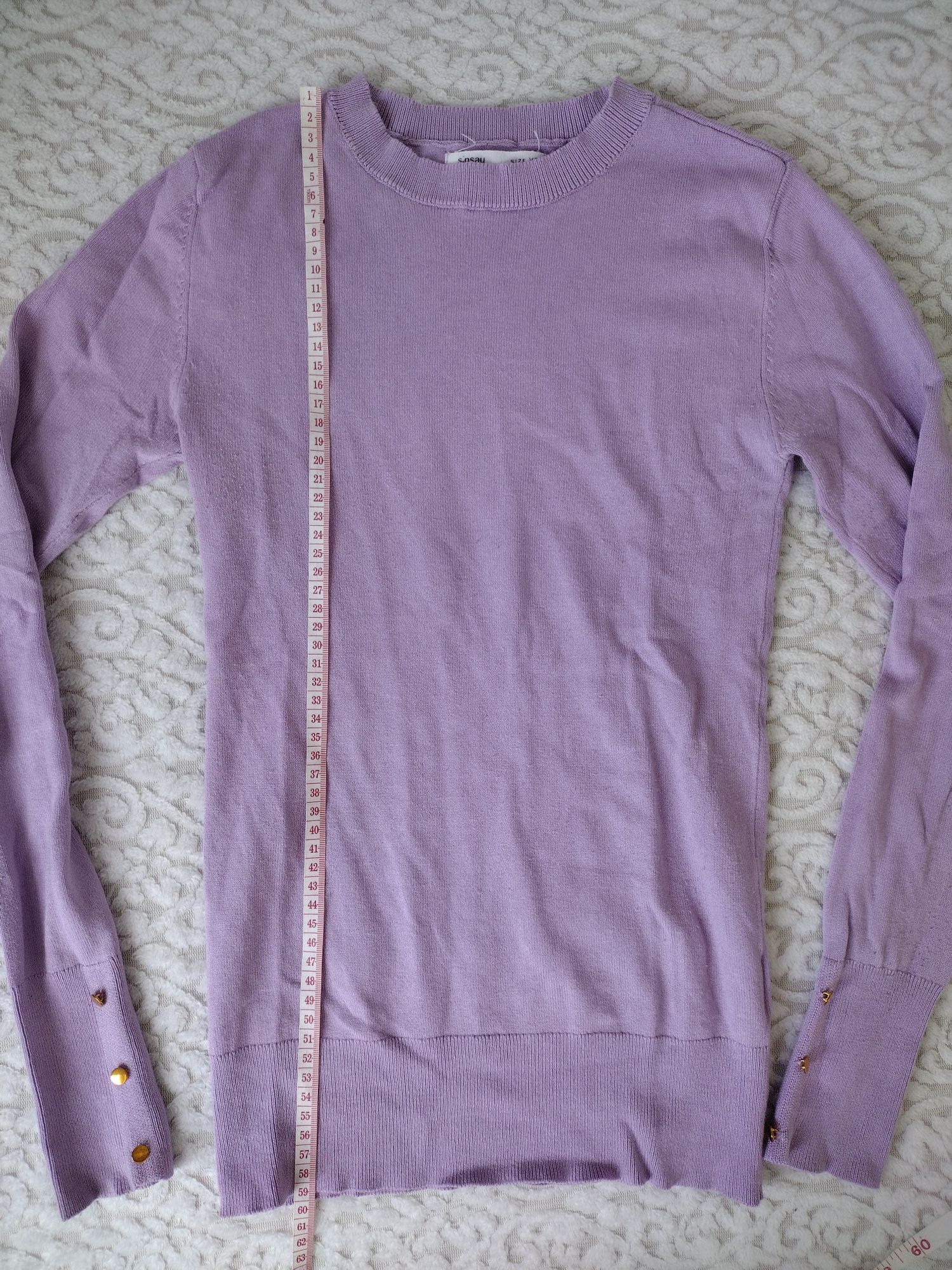 Fioletowy sweterek Sinsay XS