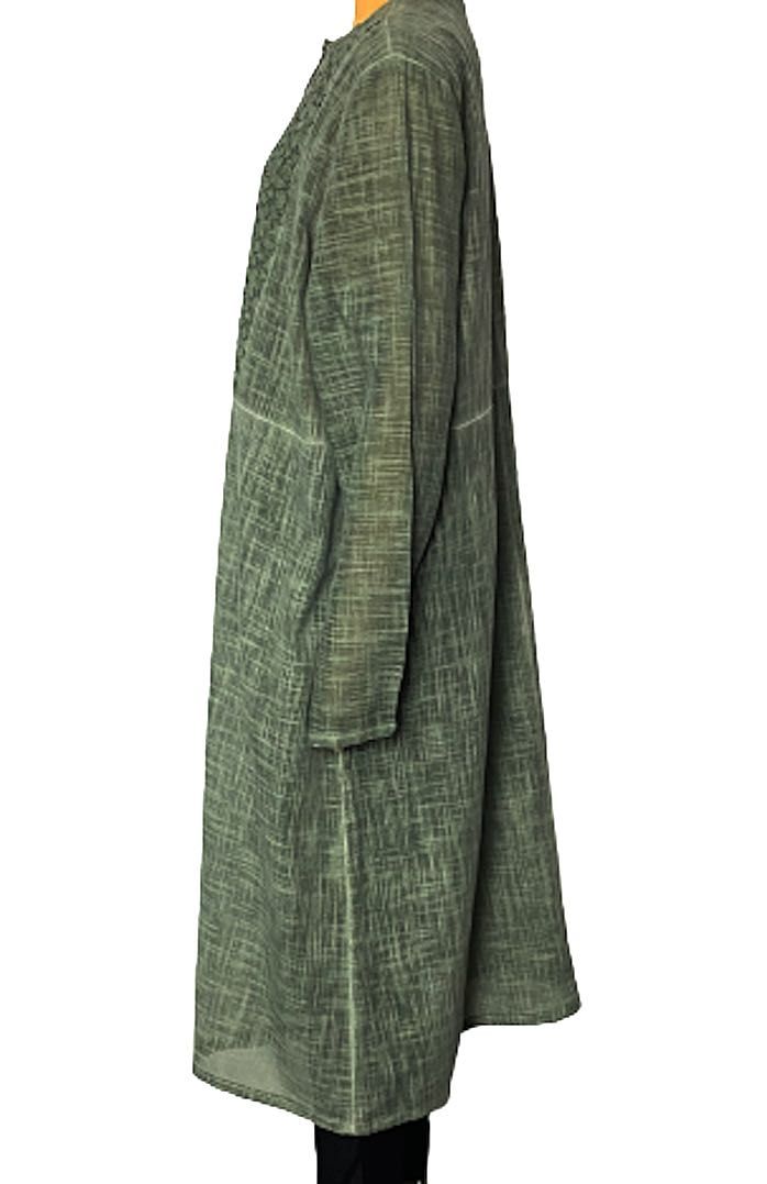 Świetna luźna sukienka midi ażurowe wstawki jak len  L XL XXL