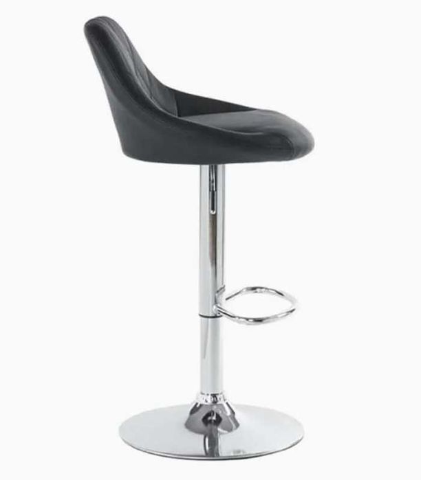 Krzesło Barowe Hoker Stołek Barowy Kuchenny Pikowany Ekoskóra G740