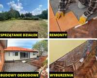 Oczyszczanie działek, wyburzenia, remonty, budowy w ogrodzie ŁÓDZKIE