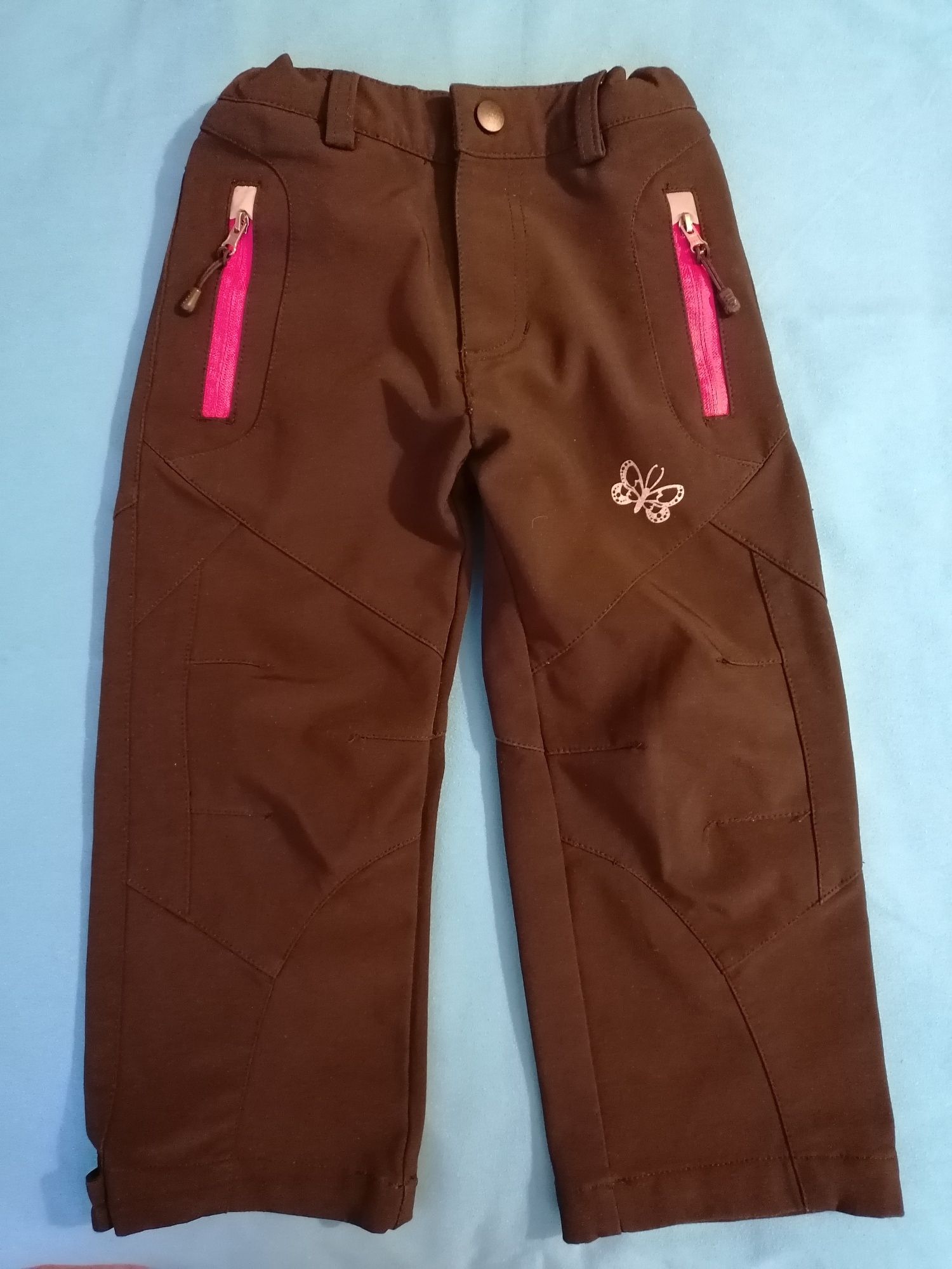 Calça preta para o frio, para menina tamanho 98