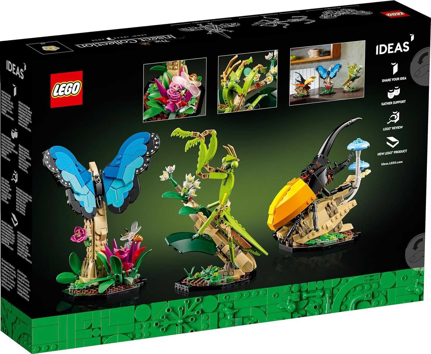 LEGO 21342 Kolekcja Owadów Motyl Modliszka Rohatyniec DARMOWA WYS 24H