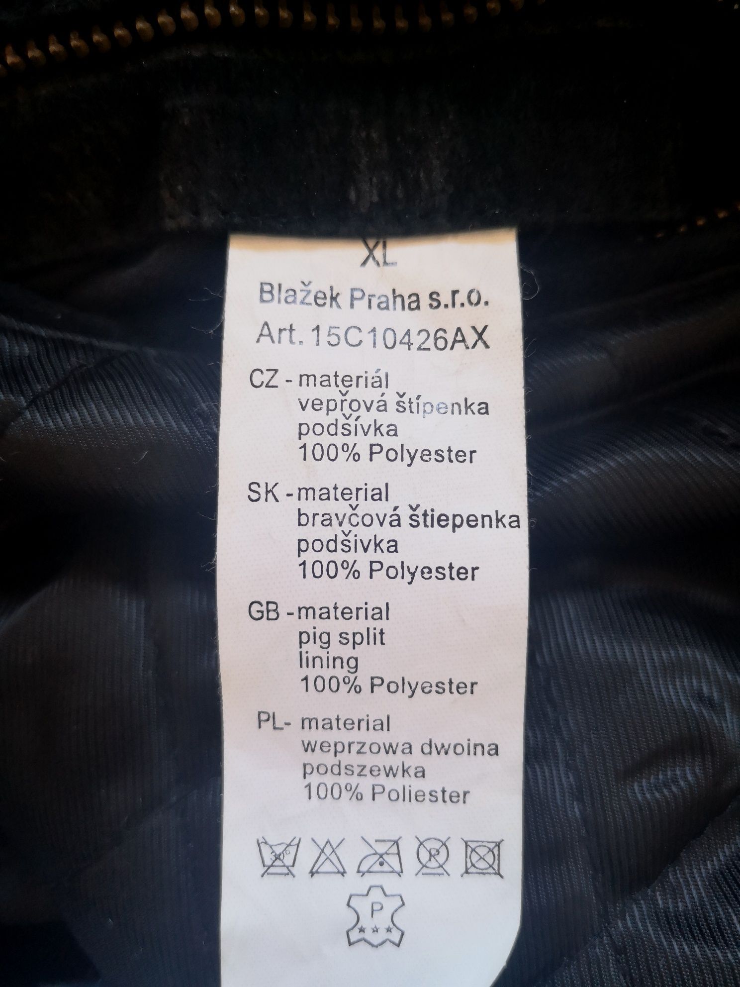 Męska kurtka zamszowa: TEX Collection rozm.XL - czarna