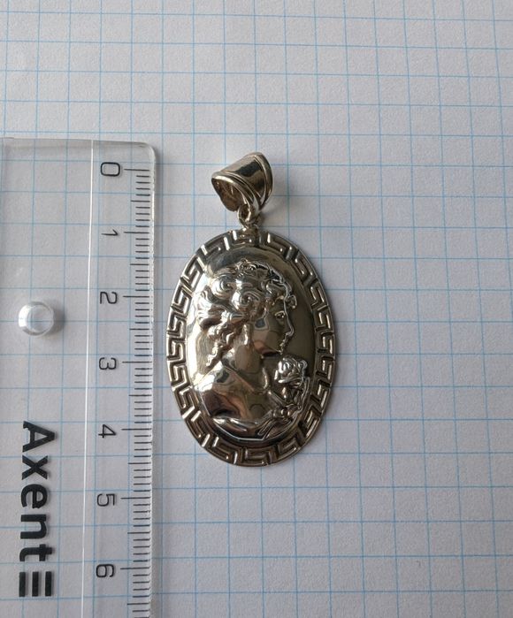 Срібна підвіска, кулон, хрестик, ікона 925 проба