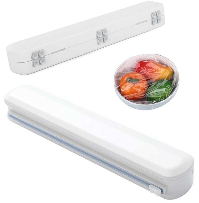 NOWE! Kuchenny dozownik do folii spożywczej folia śniadaniowa obcinacz