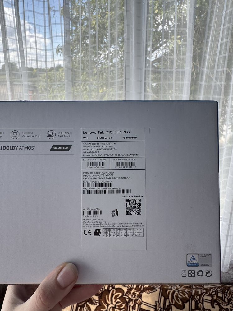 Планшет Lenovo Tab M10 Plus wifi 4/128. Global