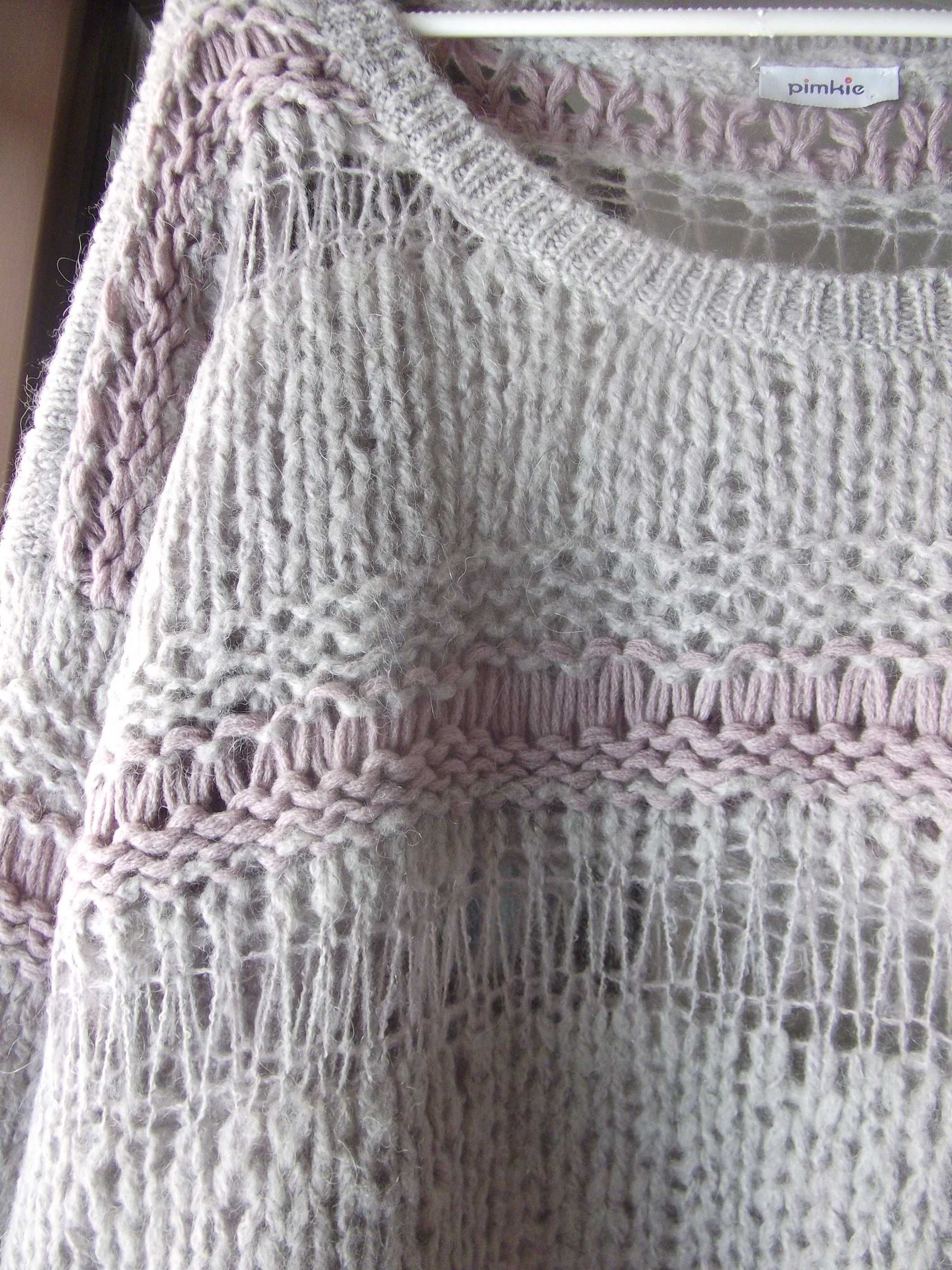 Camisola malha lilás cinzenta/Lilac & gray knit sweater - PIMKIE (M/L)