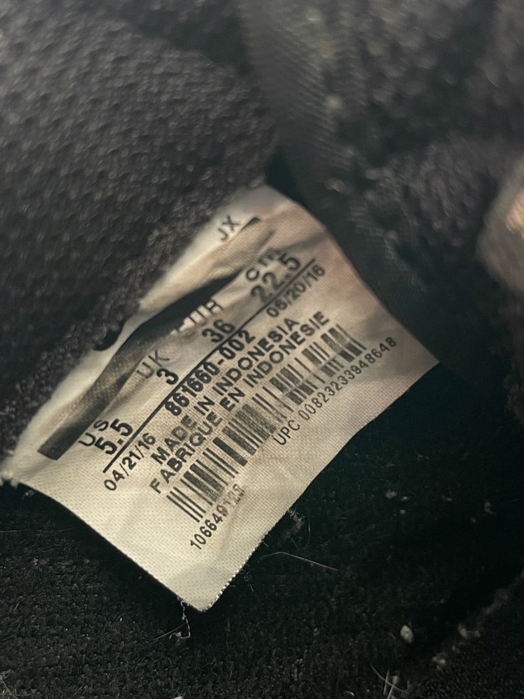 Buty Nike Cortez Wmns 36 22.5cm 35.5 czarne różowe złoto