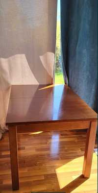 Stół drewniany fornirowany, połysk 135x90x77 cm