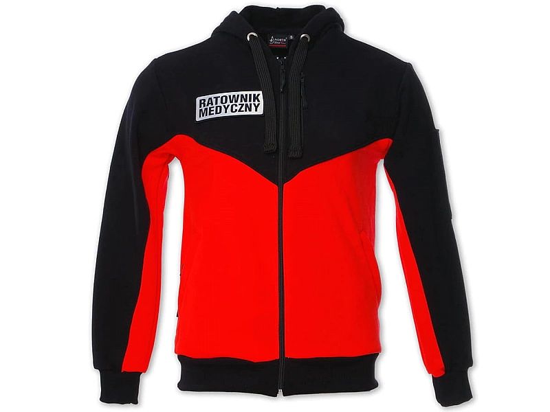 Bluza ratownicza FLUO męska rozpinana z kapturem North-Wind funkcyjna