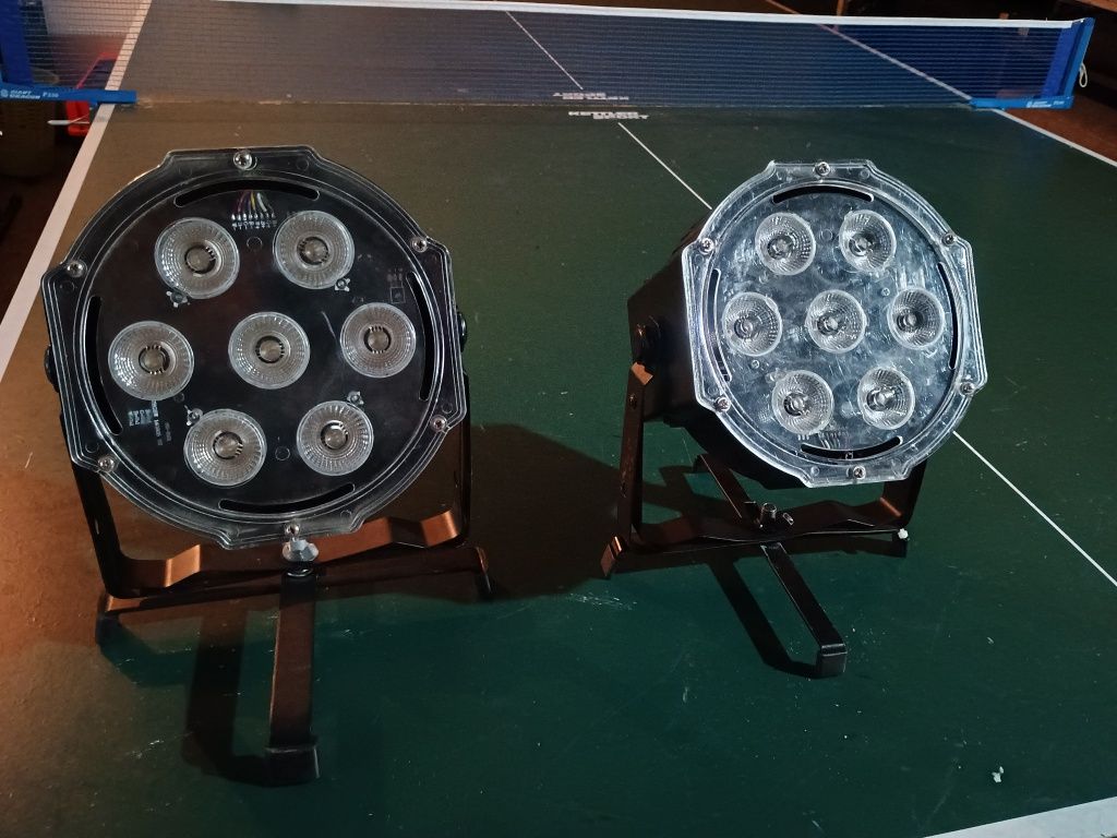 2 x LED par 7/10 RGBW