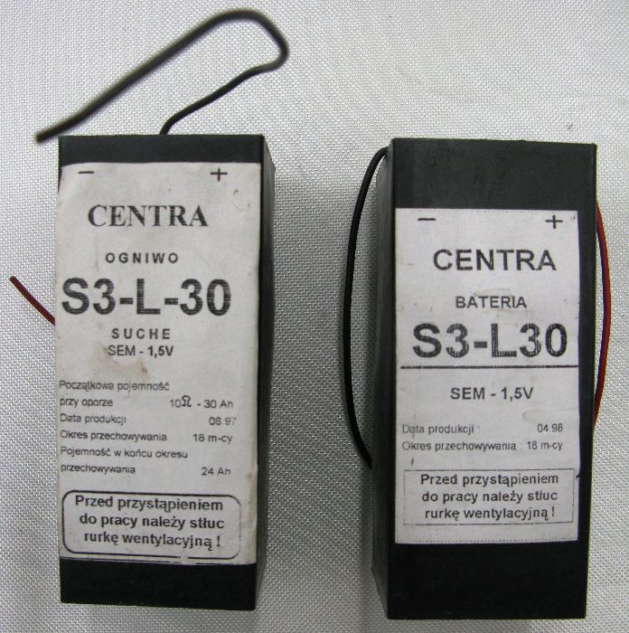 Centra akumulator bateria S3-L30 1,5V ogniwo suche demobil PRL