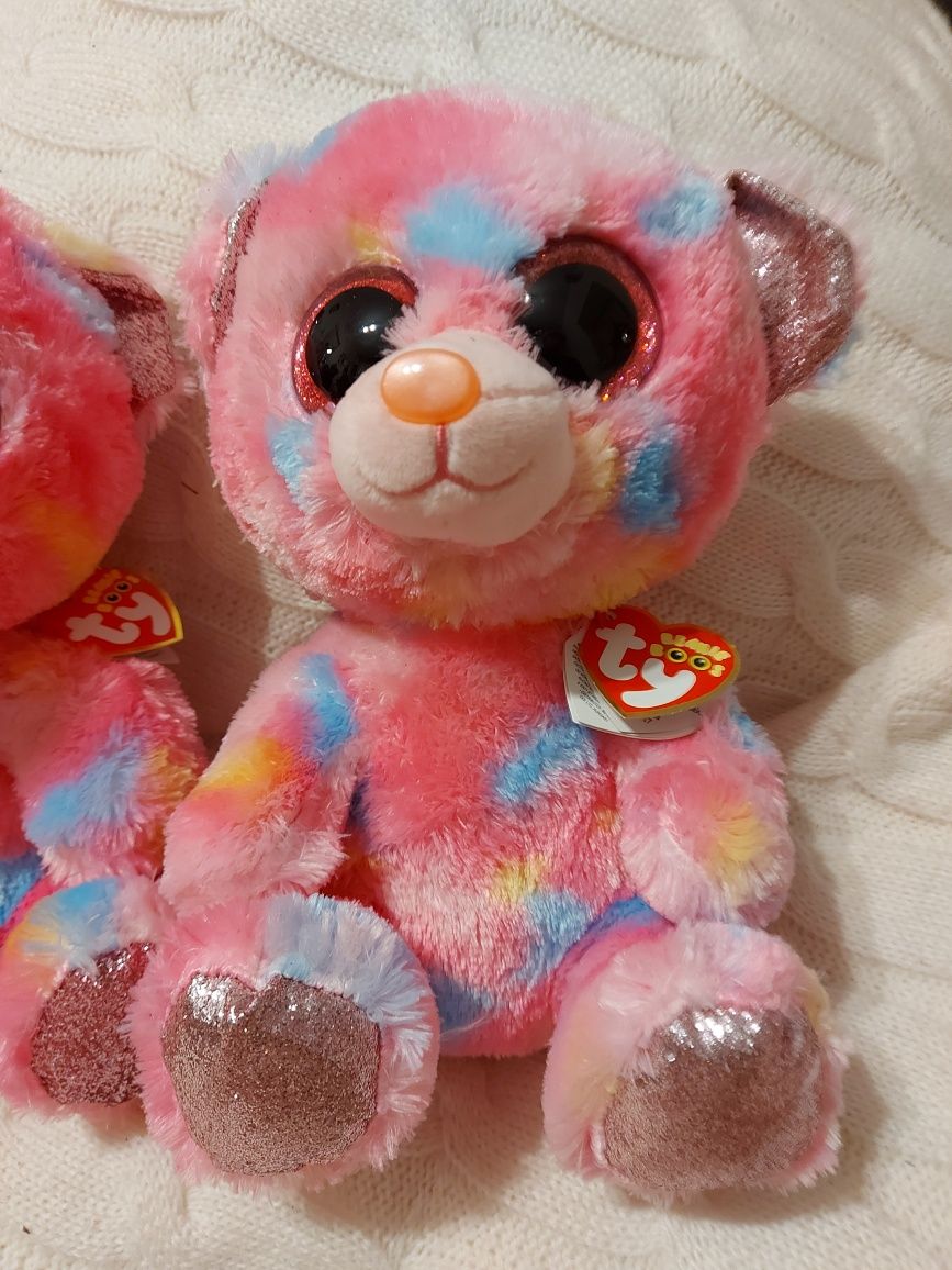 Nowa maskotka zabawka beanie boos ty rozowy miś wysyłka