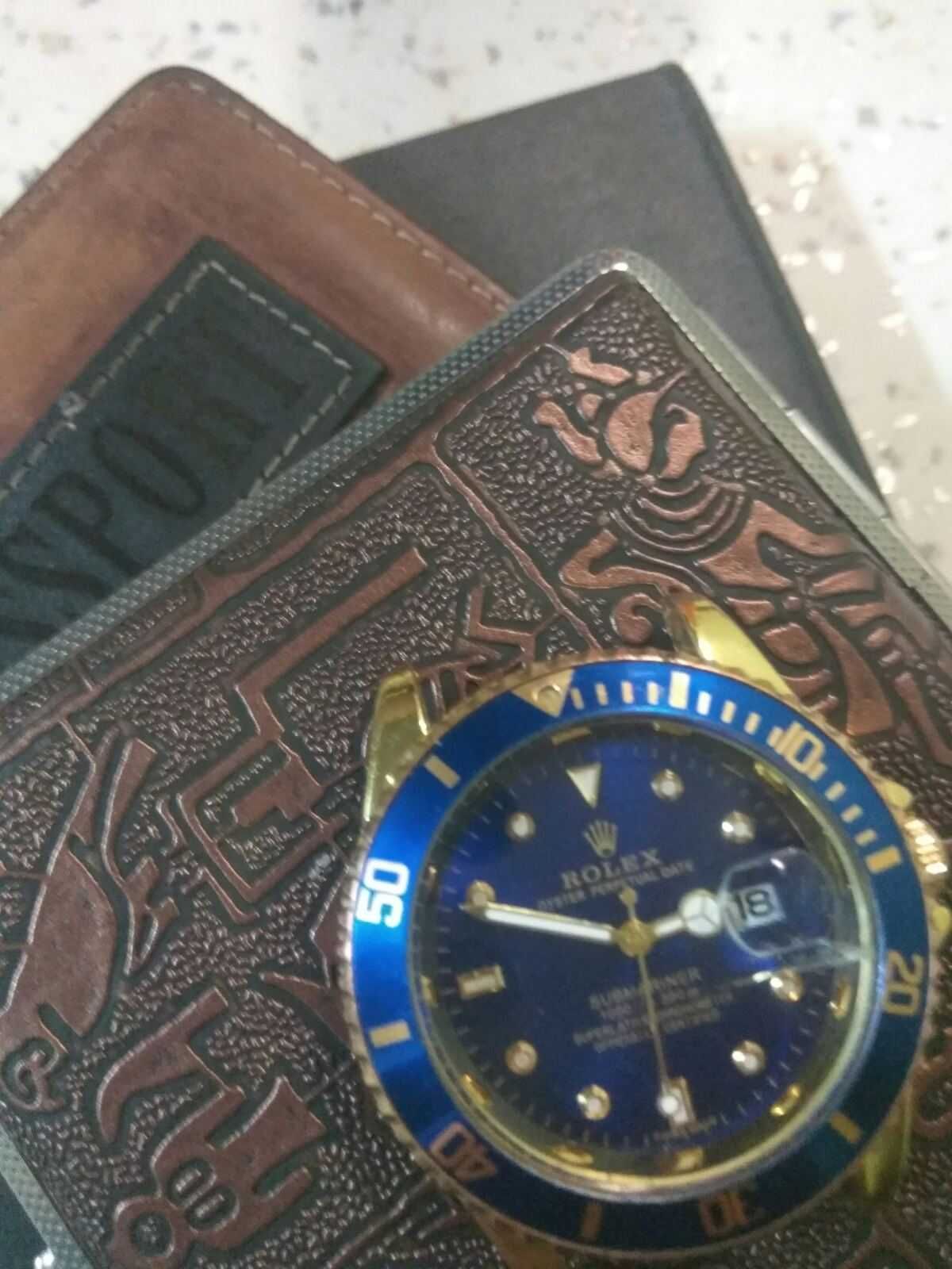 Механические часы Rolex Submariner Blue  мужские наручные часы