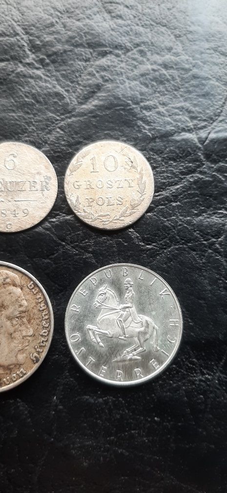 Монети срібло 4 шт. 1300