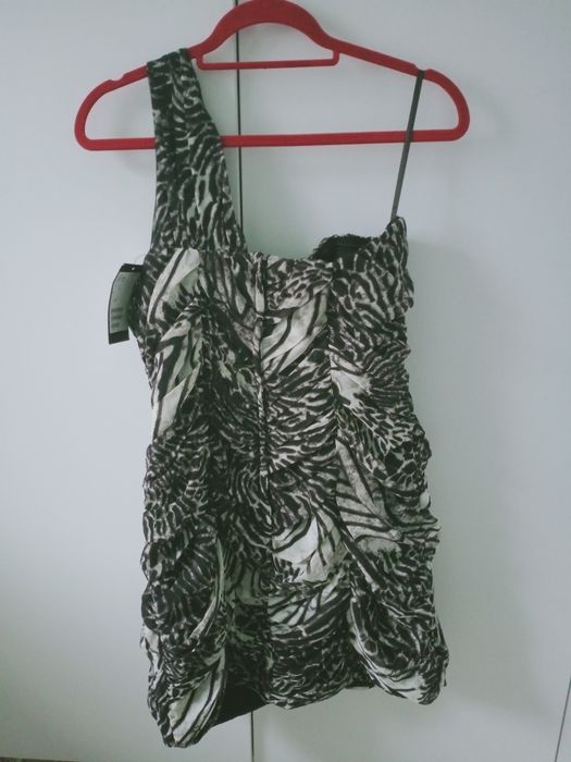 H&M nowa sukienka gorsetowa animal print studniówka sylwester M/L